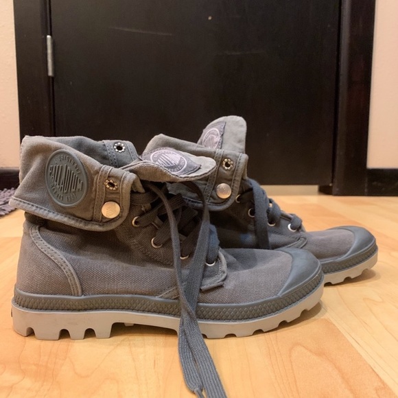 palladium grey boots